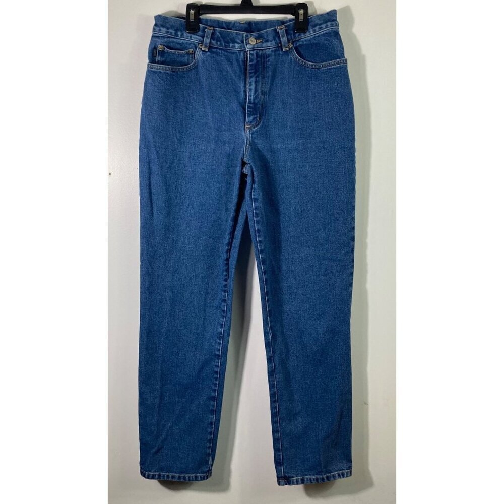Womens Vintage Lauren Jeans Co High Rise‎ Cotton Jeans Blue 8 #1